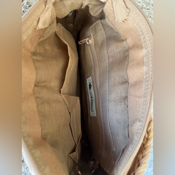 NWT Cappelli Straworld Satchel With Beaded Handle - Picture 4 of 5